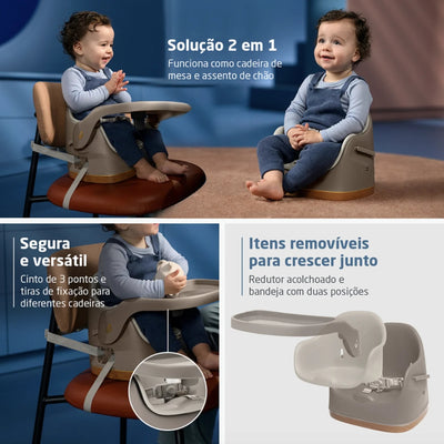 Cadeirinha de Alimentação Portátil 2 em 1 Maxi-Cosi Jay Elegance Beige - Bandeja ajustável e removível